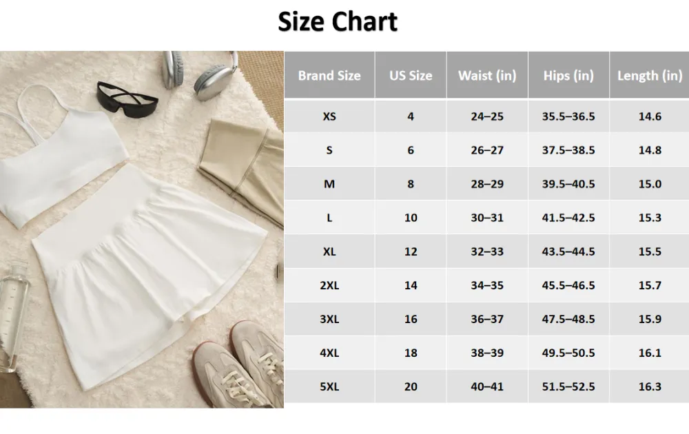 Women's High Waisted Tennis Skirts Built-in Shorts with Pockets Golf Skorts Activewear Outdoor
