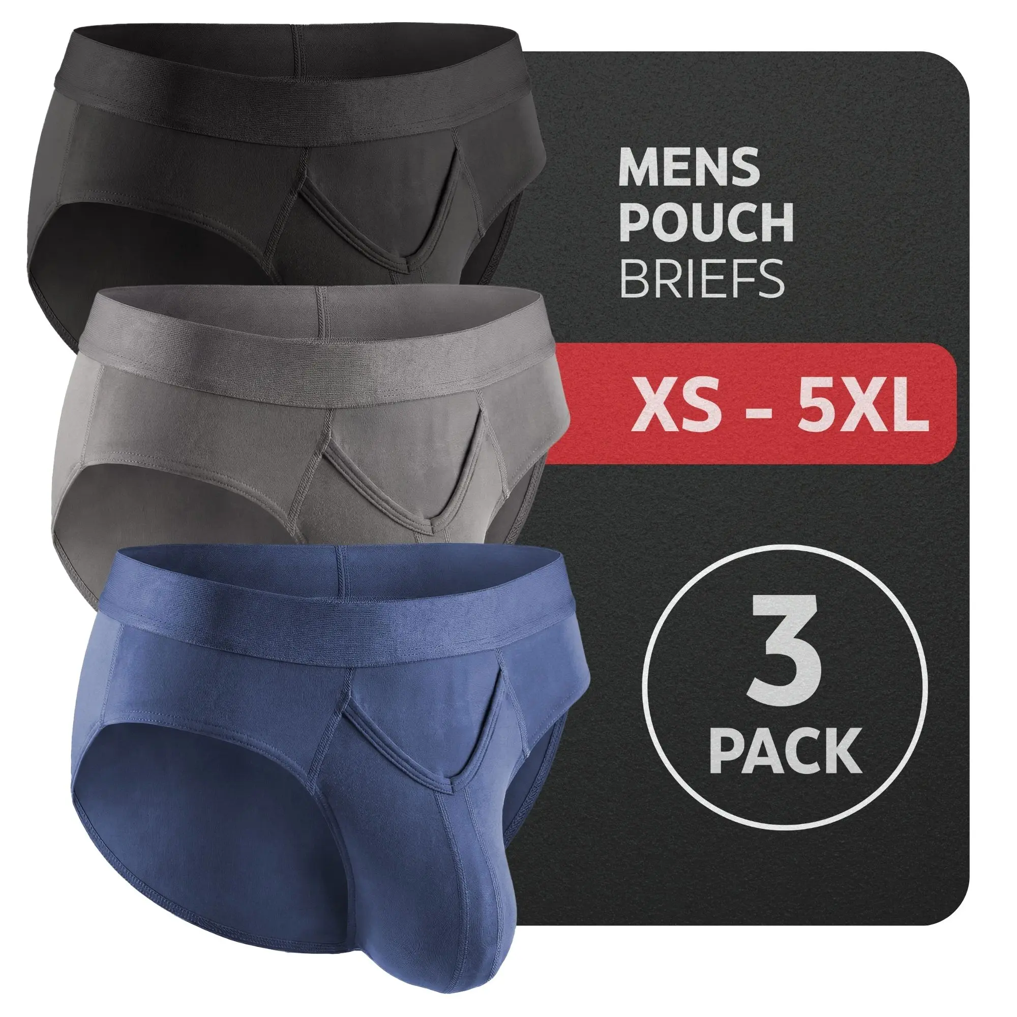 Men’s Performance V-Fly Sport Briefs (3-Pack)