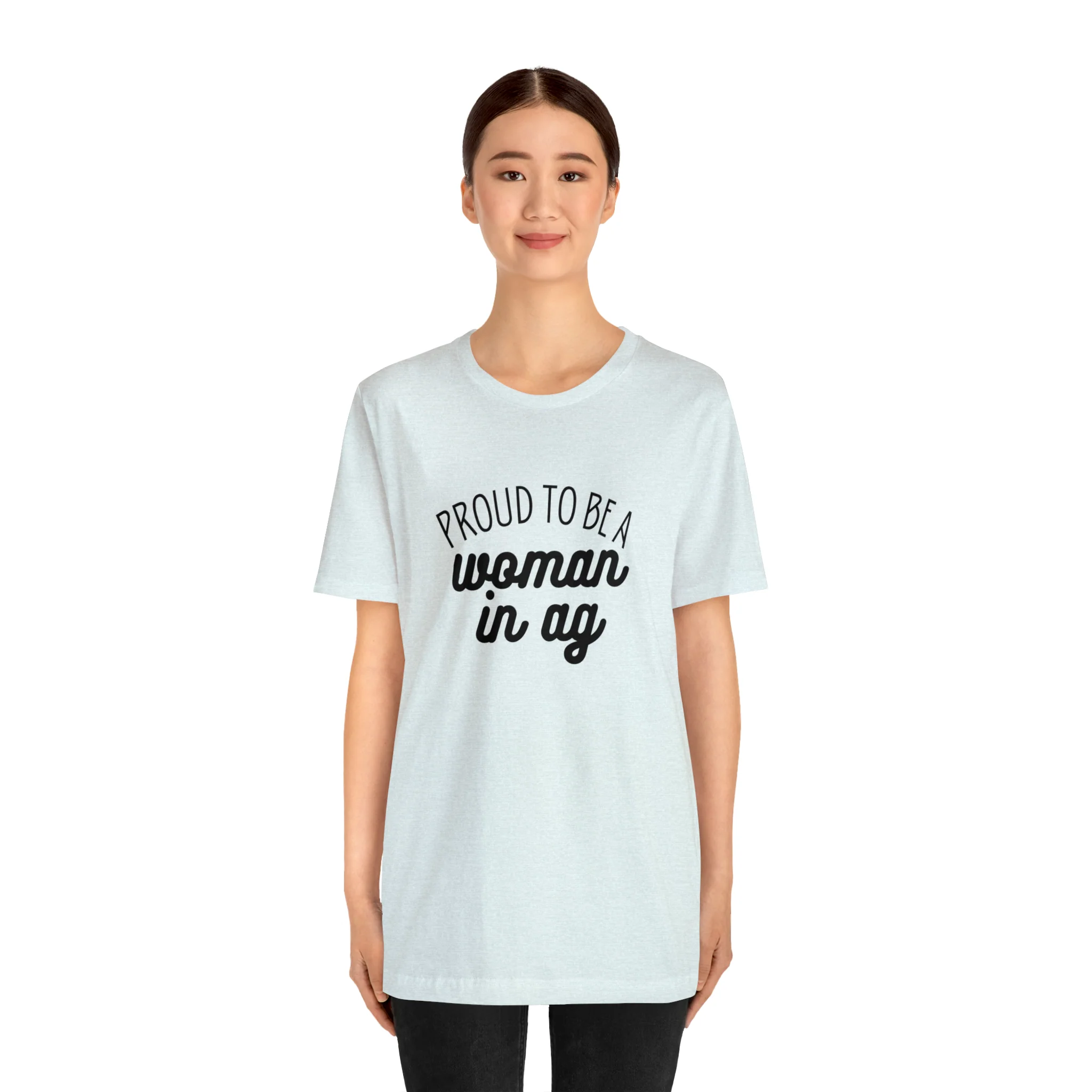 Woman in Ag Unisex Jersey Short Sleeve Tee