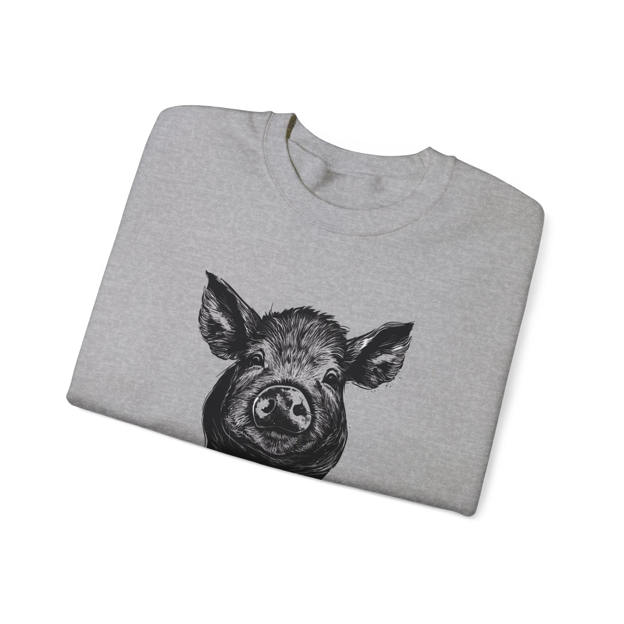 God Bless Farmers Pig Unisex Heavy Blend? Crewneck Sweatshirt