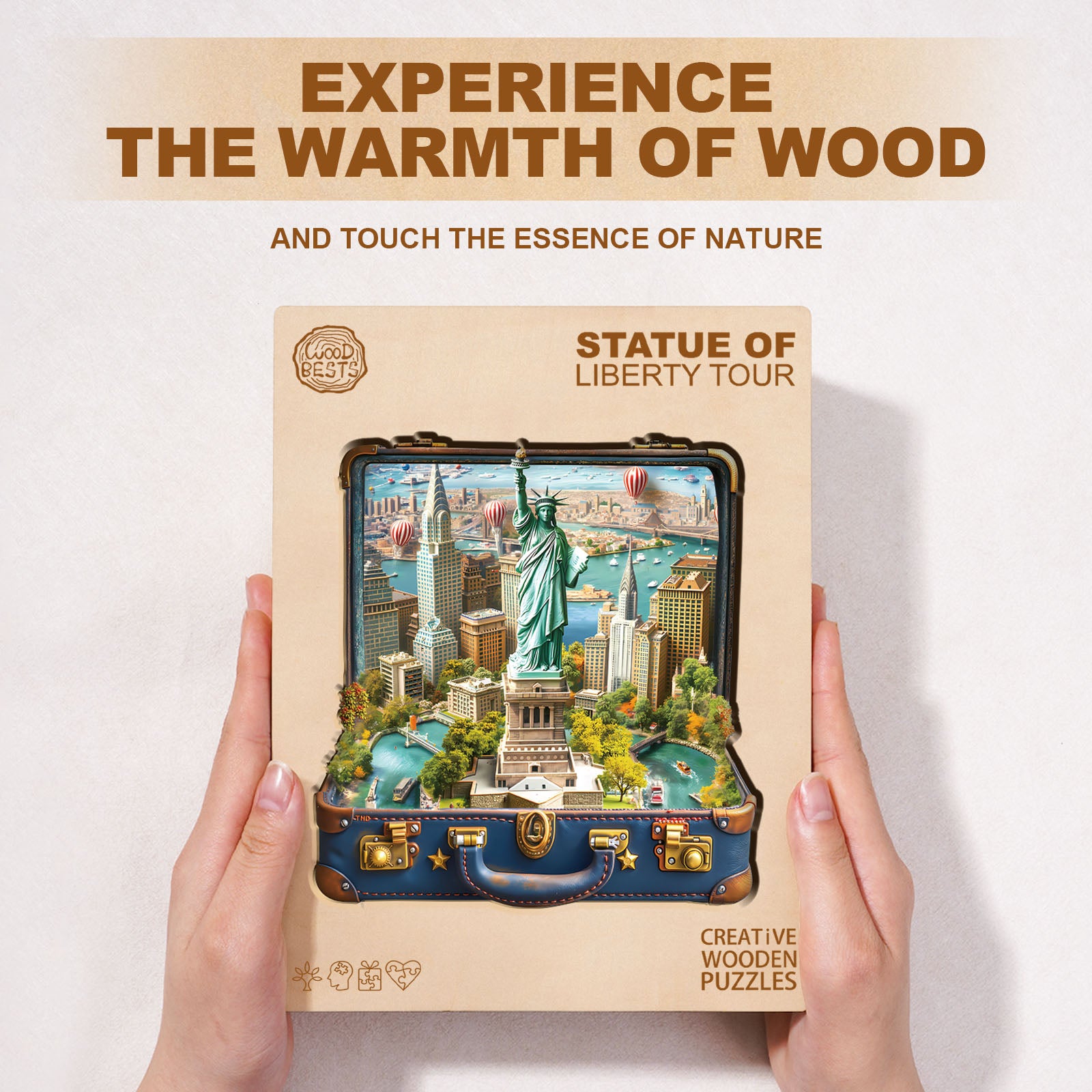 Statue of Liberty Tour Wooden Jigsaw Puzzle