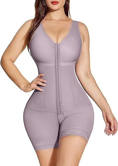Women's High-Compression Tummy Control & Butt Lifter Full Body Shaper with Hook Closure