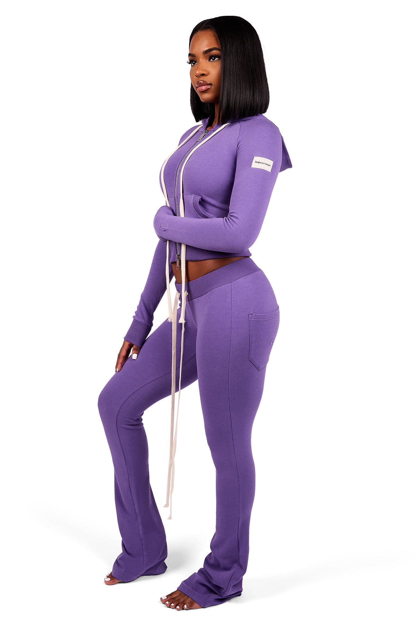 BODY KNITWEAR PANTS (VIOLET)