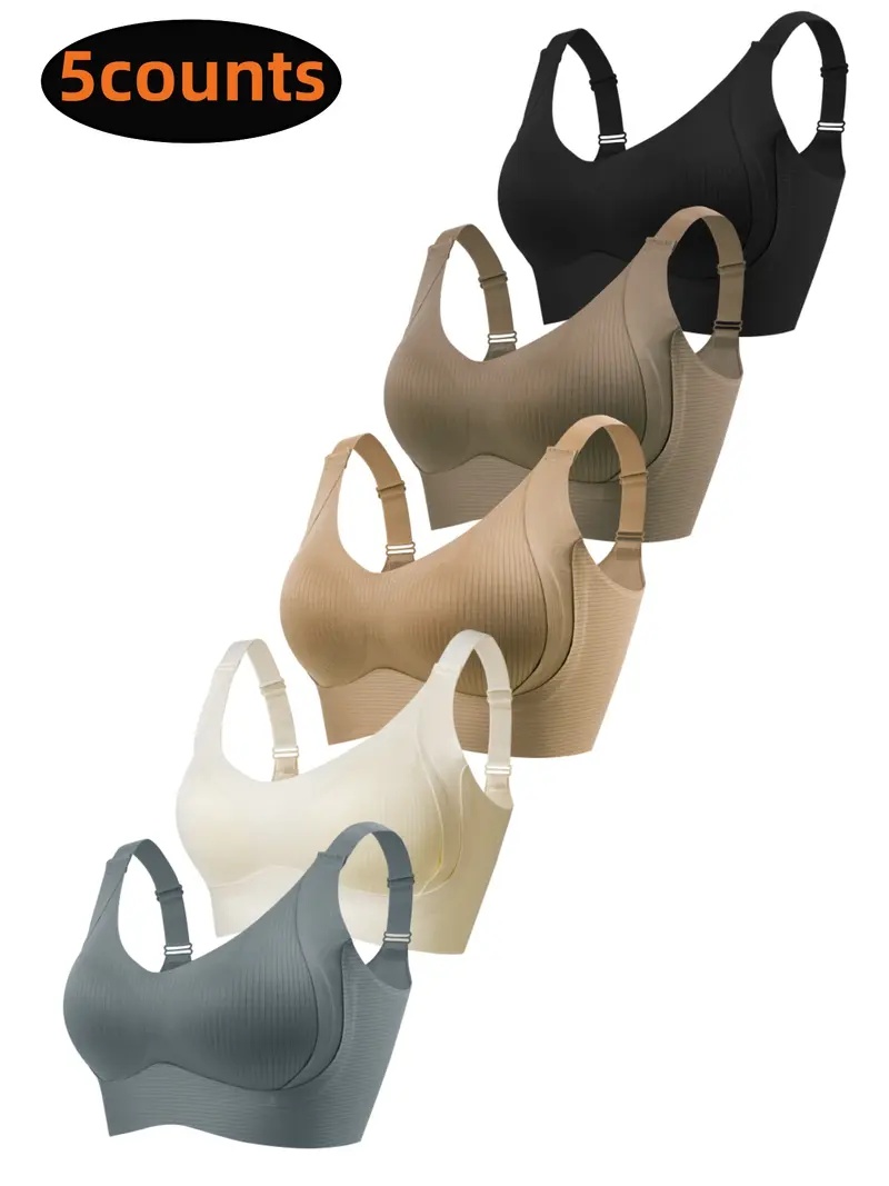 Women's Solid Wireless Bra