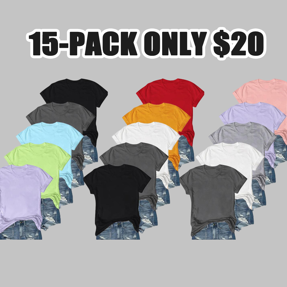 Women’s Solid Round Neck Tee – Casual Short Sleeve T-shirt for Summer & Daily Wear