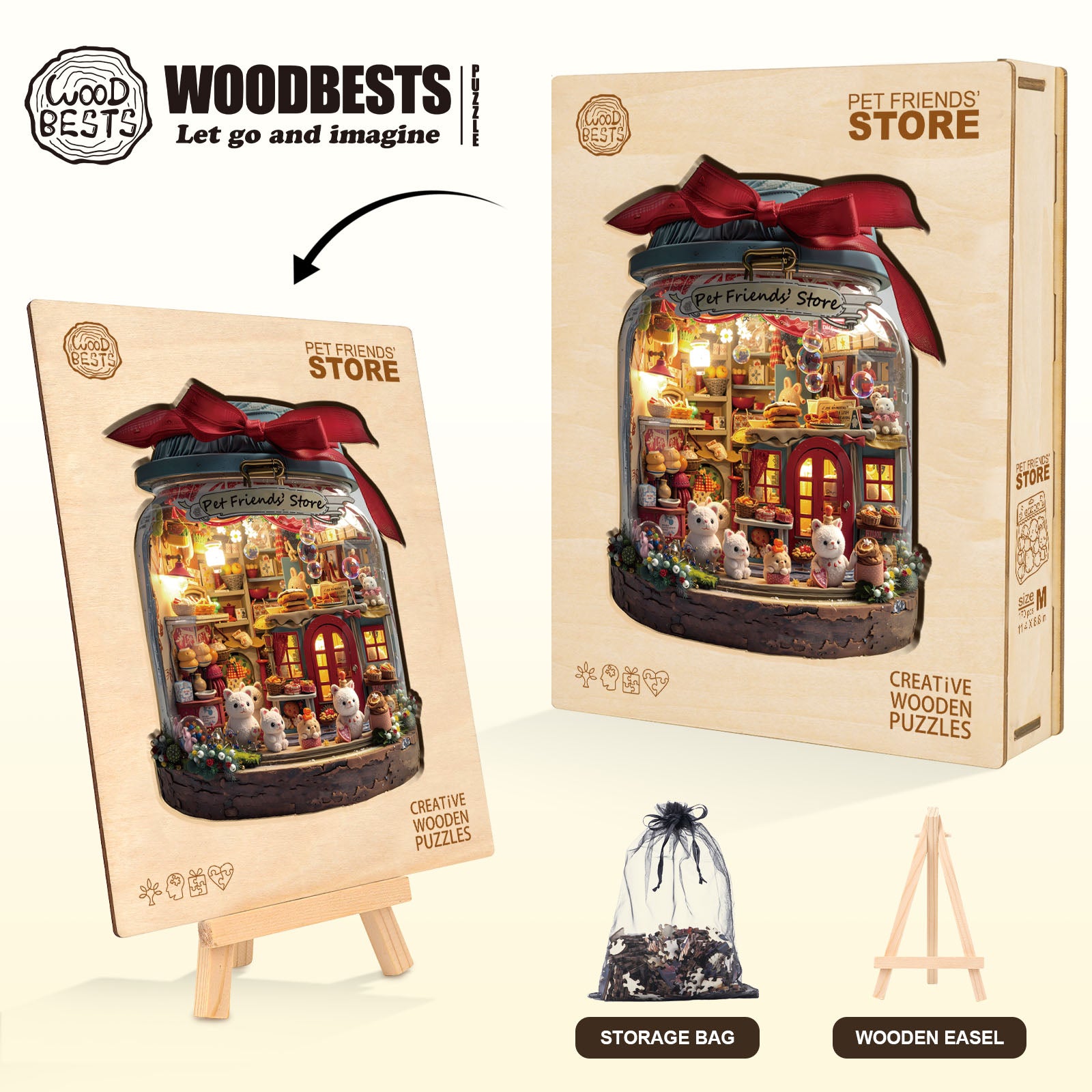 Pet Friends’ Store Wooden Jigsaw Puzzle