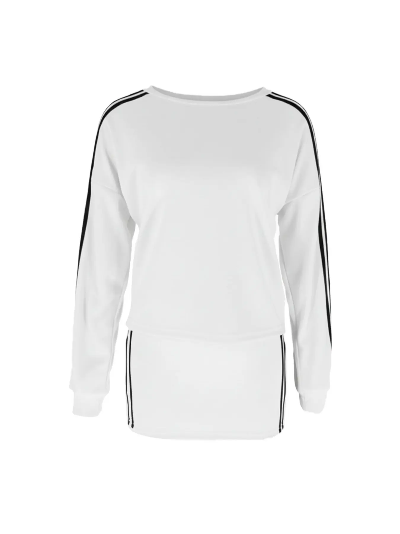 Women's Sporty Fitted Short Dress Set, Sportswear Set