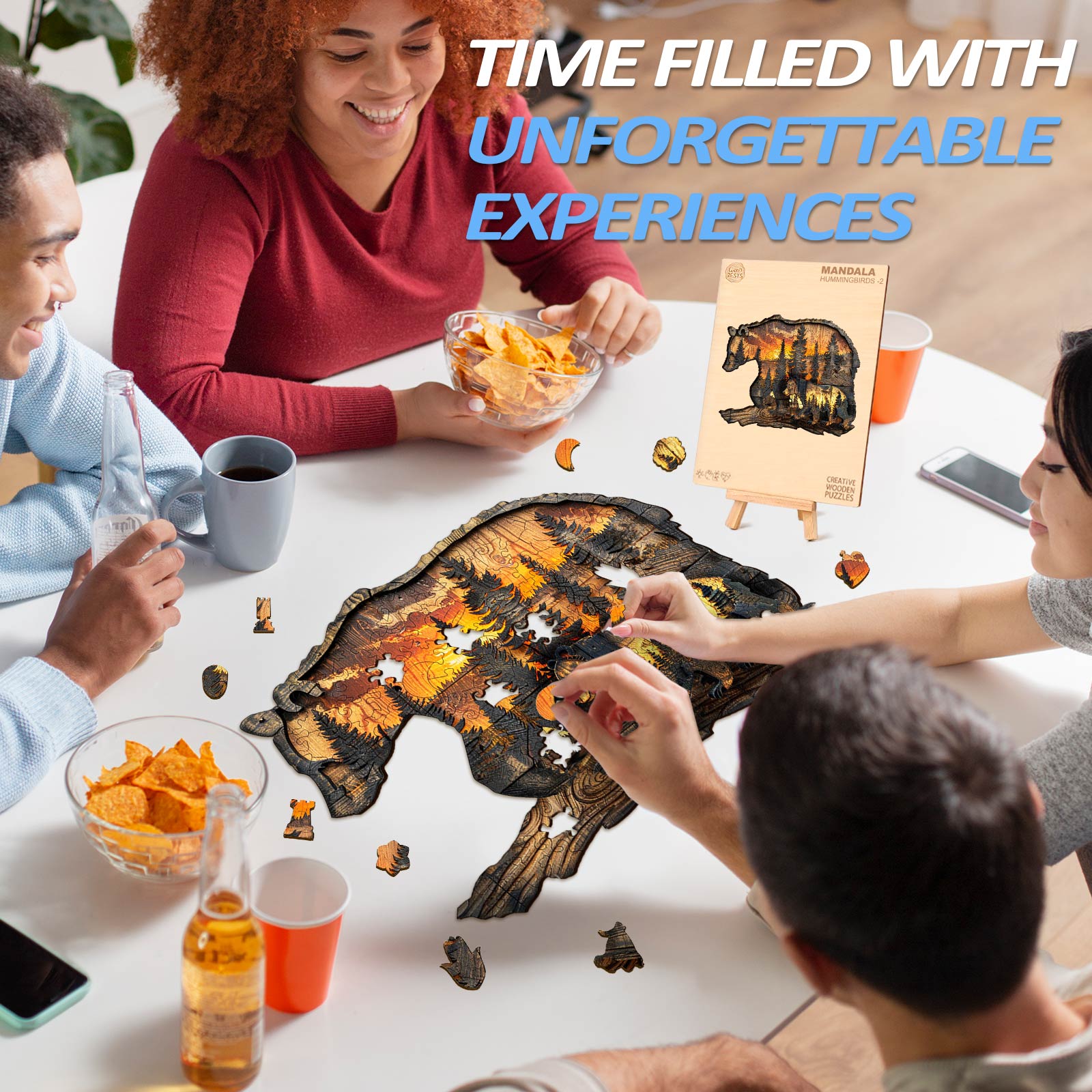 Woodcarving Bear Wooden Jigsaw Puzzle