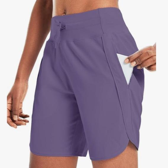 🔥Women’s High-Waist Quick-Dry Athletic Shorts (3