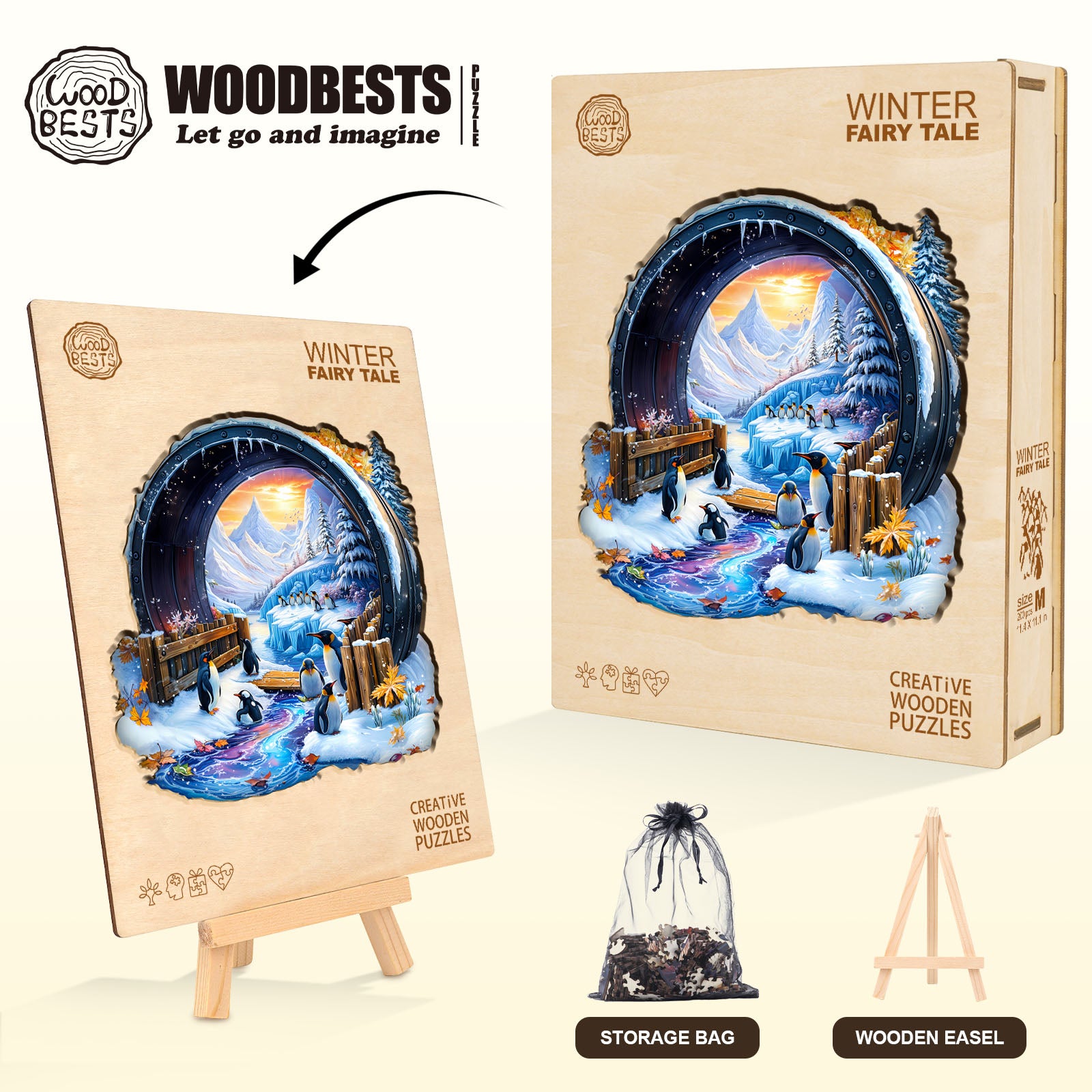 Winter Fairy Tale  Wooden Jigsaw Puzzle