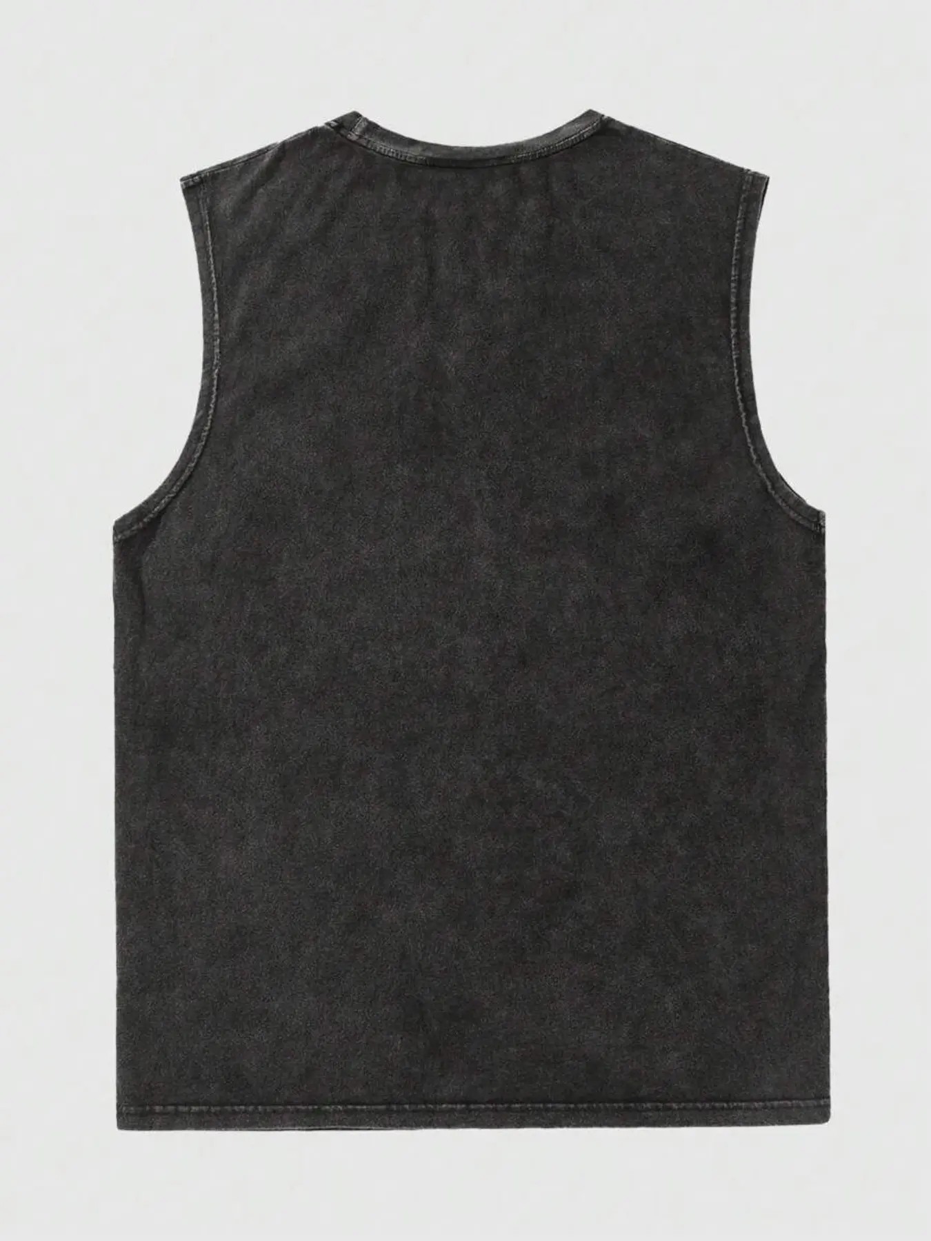 Men's Loose-Fit Sleeveless Short Graphic T-Shirt