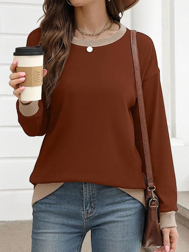 Regular Fit Casual Plain Crew Neck Hoodie