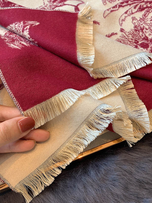 Imitation Cashmere Shawl Printed Warm Scarf