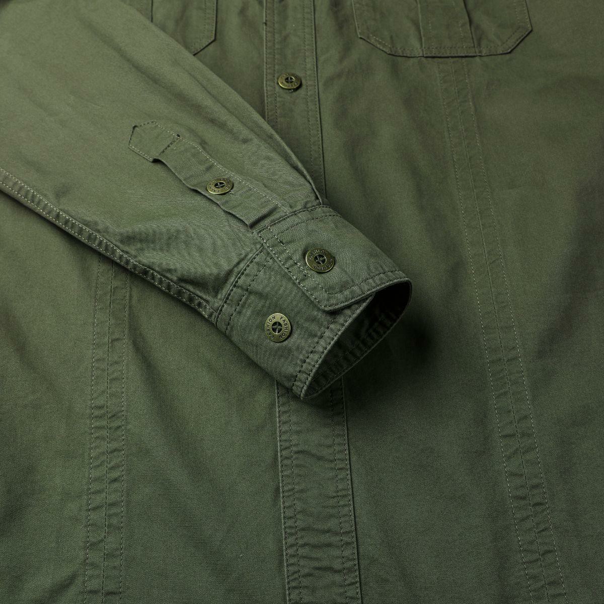 Men's Long Sleeve Workwear Shirt - Outdoor Casual Versatile Top