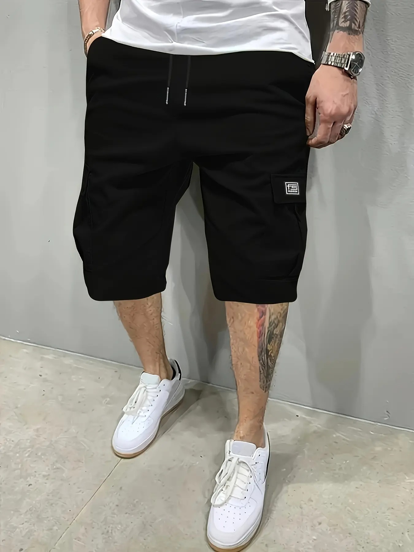 Men's Shorts Slanted Pockets Versatile Casual Wear