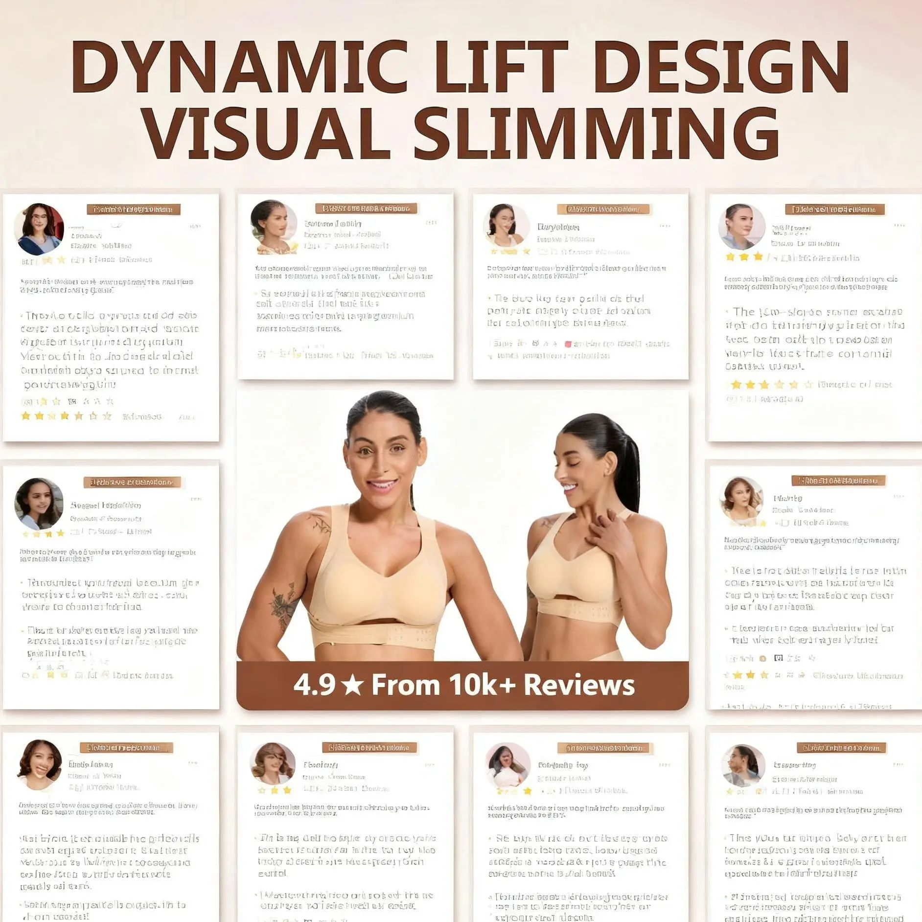 【Postural correction】Women’s Wireless Bra, Soft Breathable Non-removable Moulded Cups