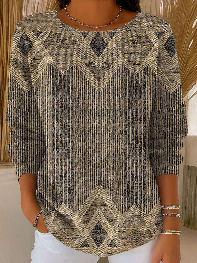 Casual Abstract Sweater