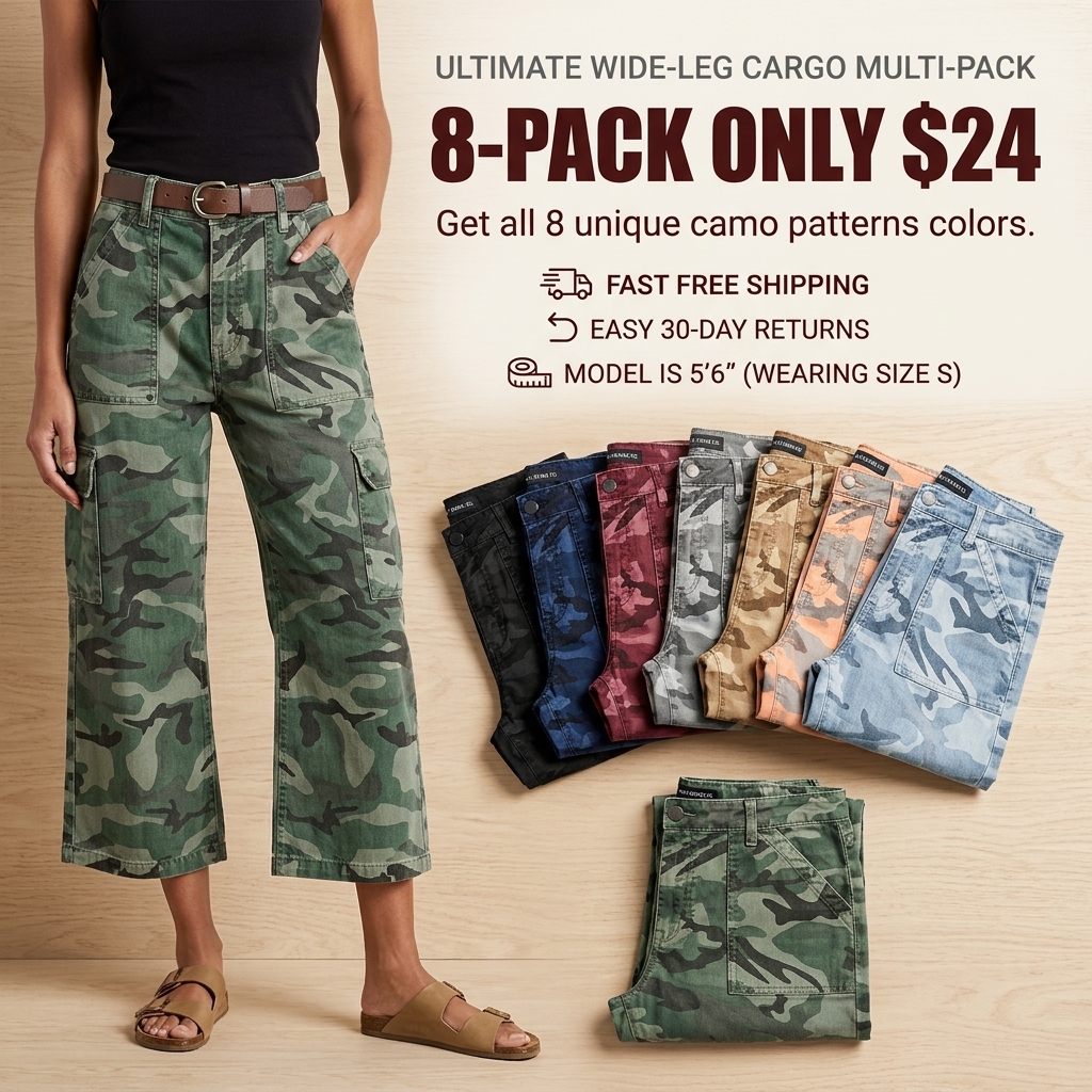 Stretchy Camo Print Mid Waist Straight Leg Capri Pants Summer Vibes