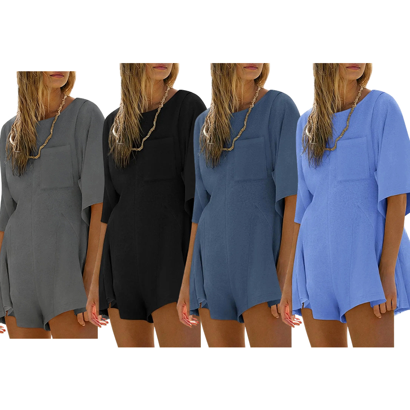 👖👖👖Women's Casual Short Sleeve Romper