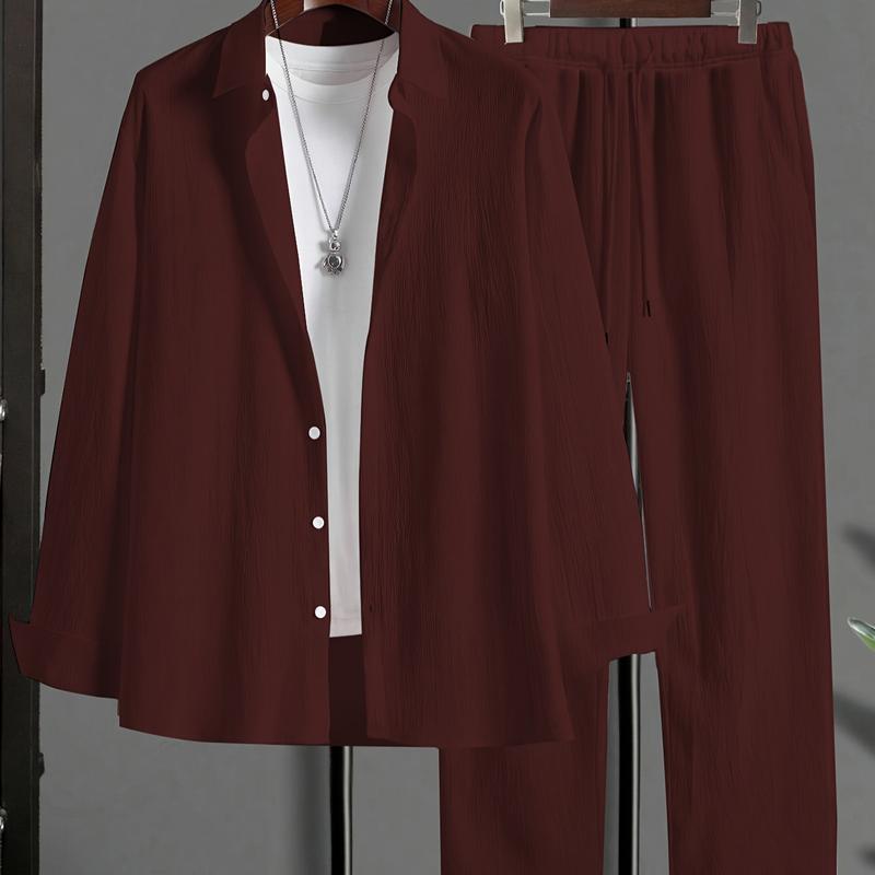 Plus Size Men’s Casual Sport Suit