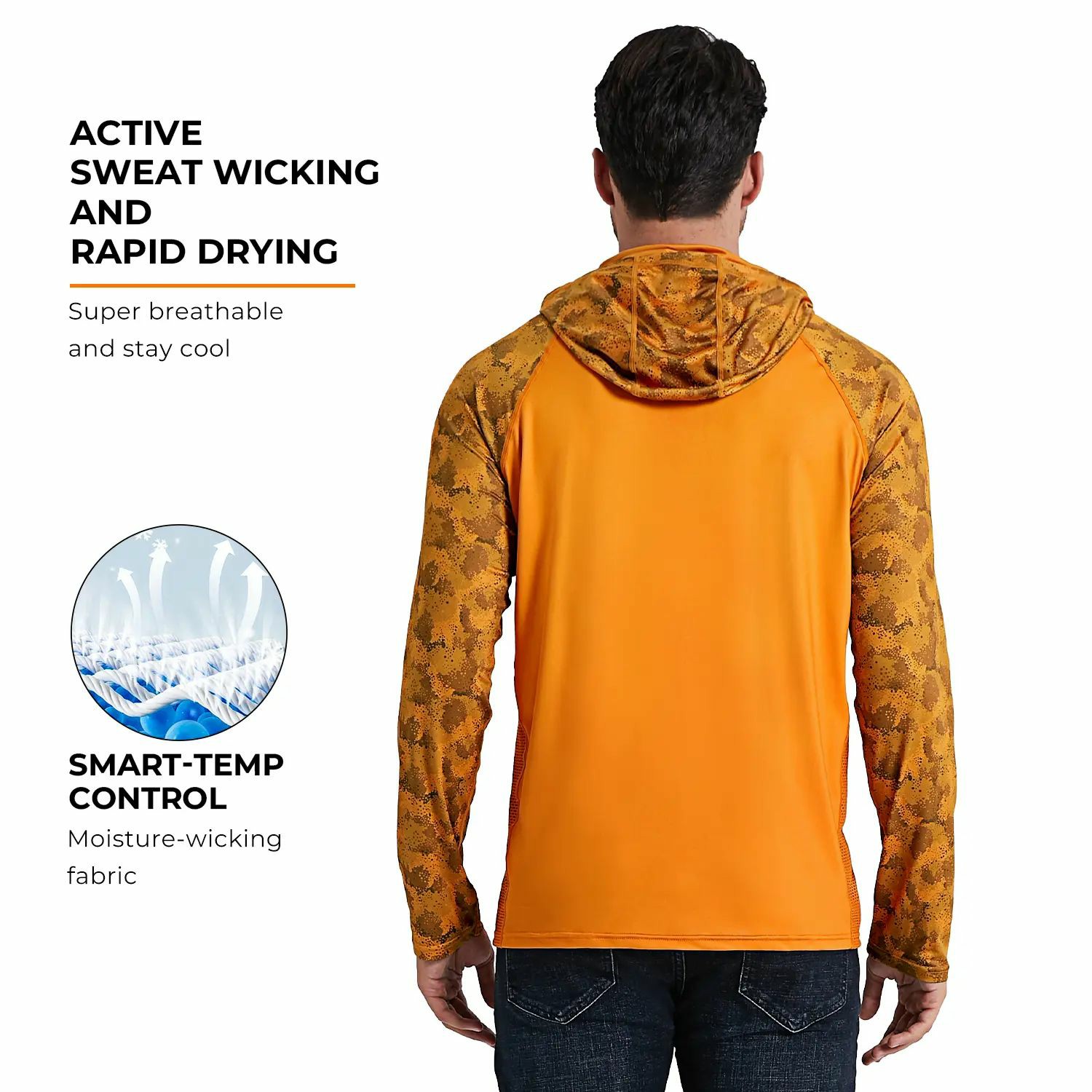 ☀️Men’s UPF 100 Sun Protection Hoodie with UV Detection