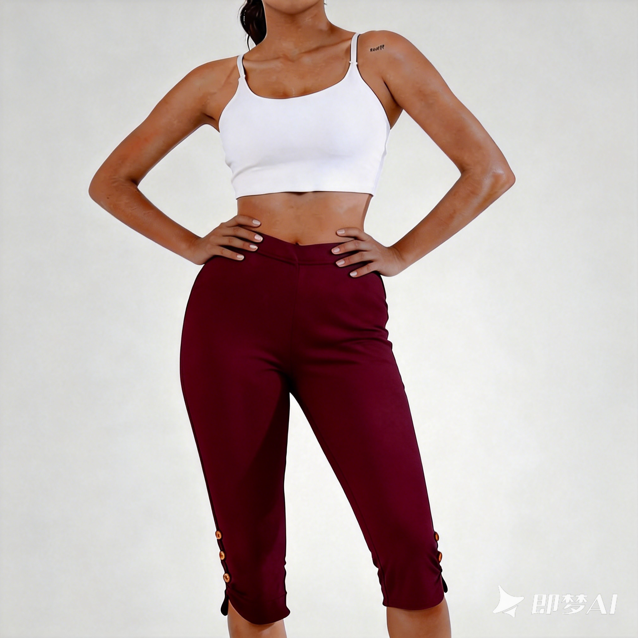 Women's High-Waisted Butt-Lifting Yoga Pants - 7/8 Length 4-Way Stretch