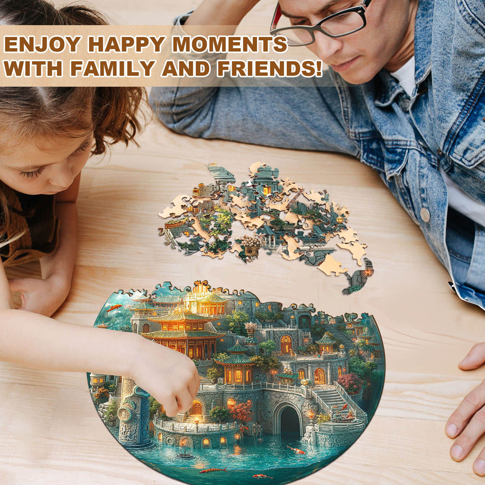 Underwater Dragon Palace Wooden Jigsaw Puzzle