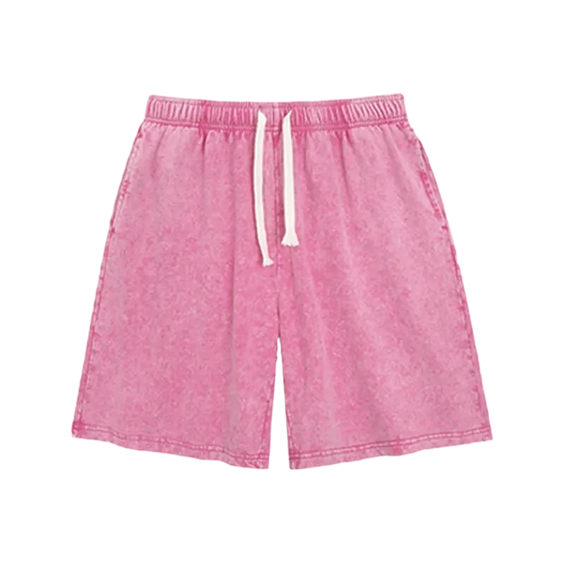 Vintage Acid-Washed Athletic Sweat Shorts