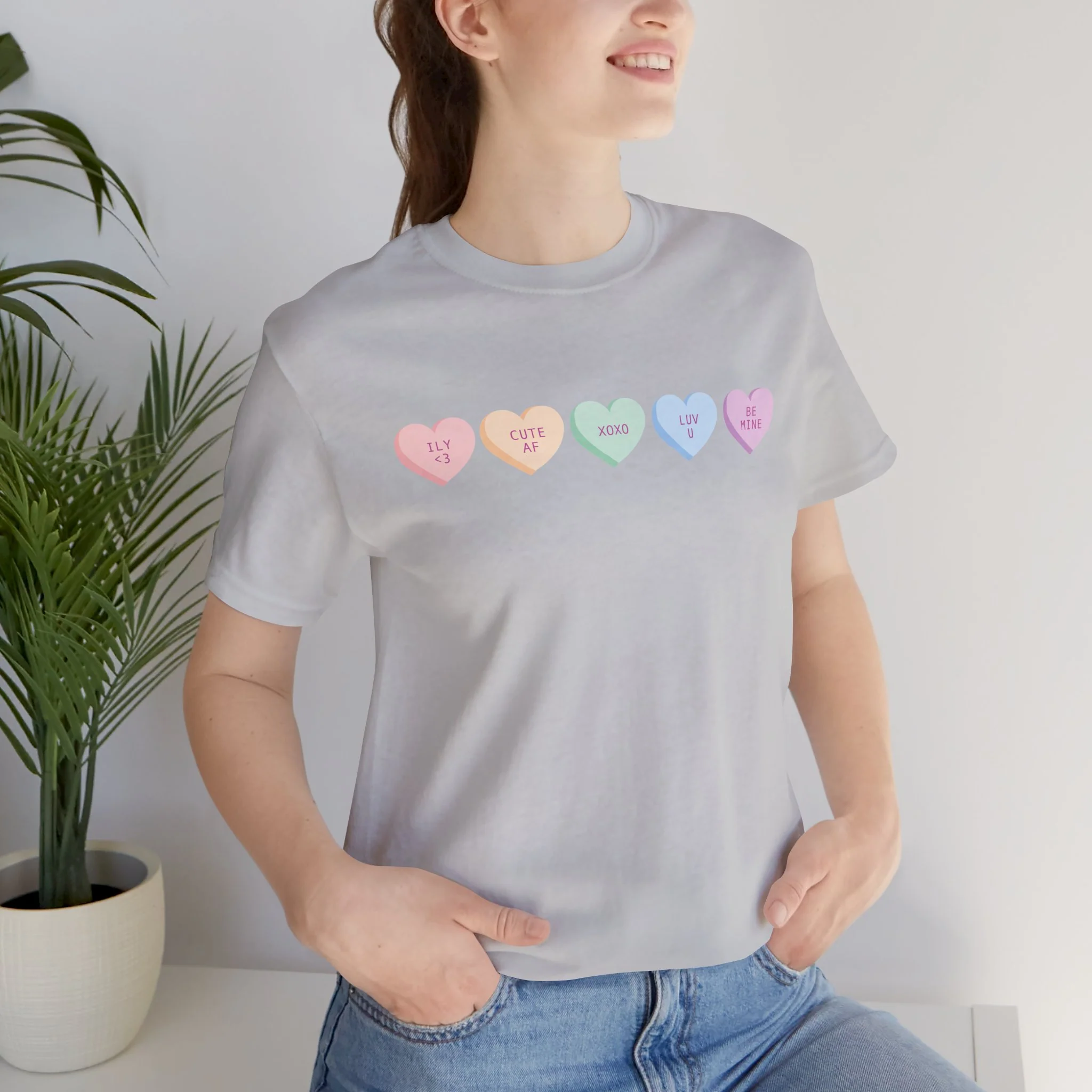 Convo Hearts Unisex Jersey Short Sleeve Tee