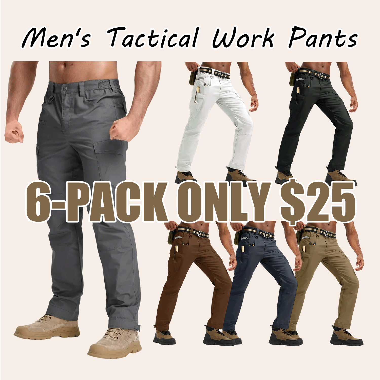 🔥FREE SHIPPING!Men’s Tactical Cargo Work Pants