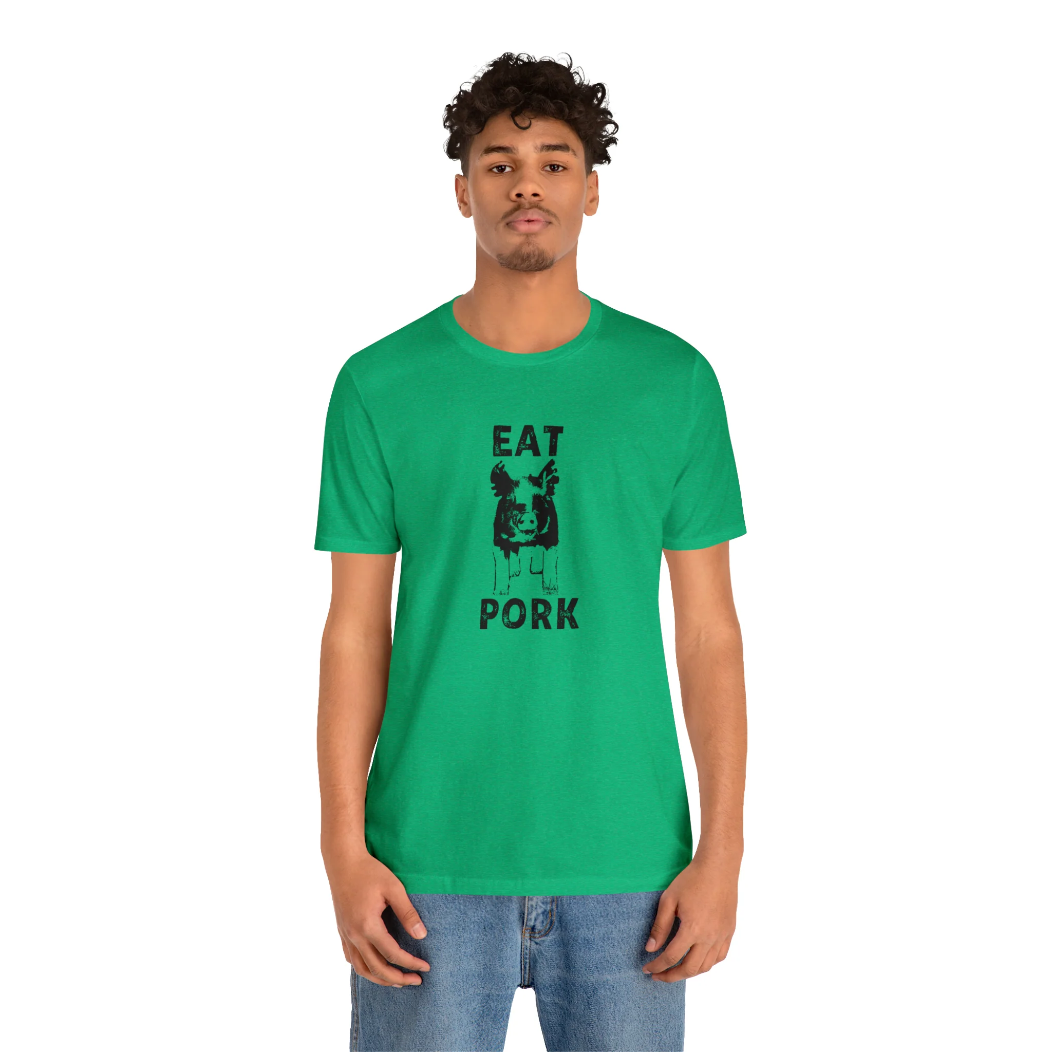 Eat Pork Unisex Jersey Short Sleeve Tee
