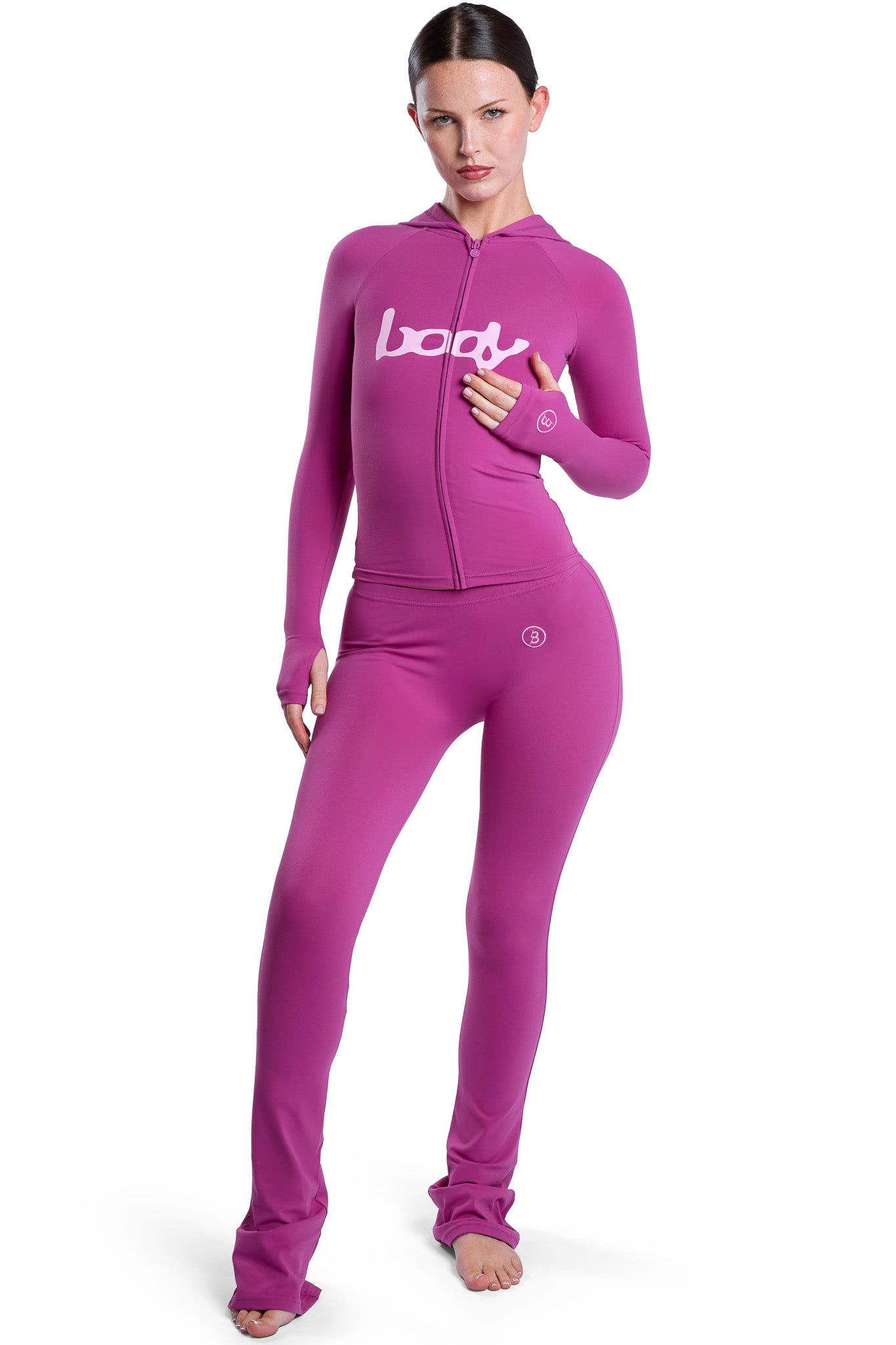 BASICS ULTRA LOW-RISE LEGGINGS 2.0 (FANDANGO PINK/LIGHT PINK)