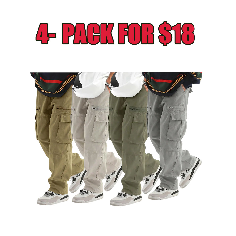 Everyday Utility Cargo Pants (Unisex Loose Fit)