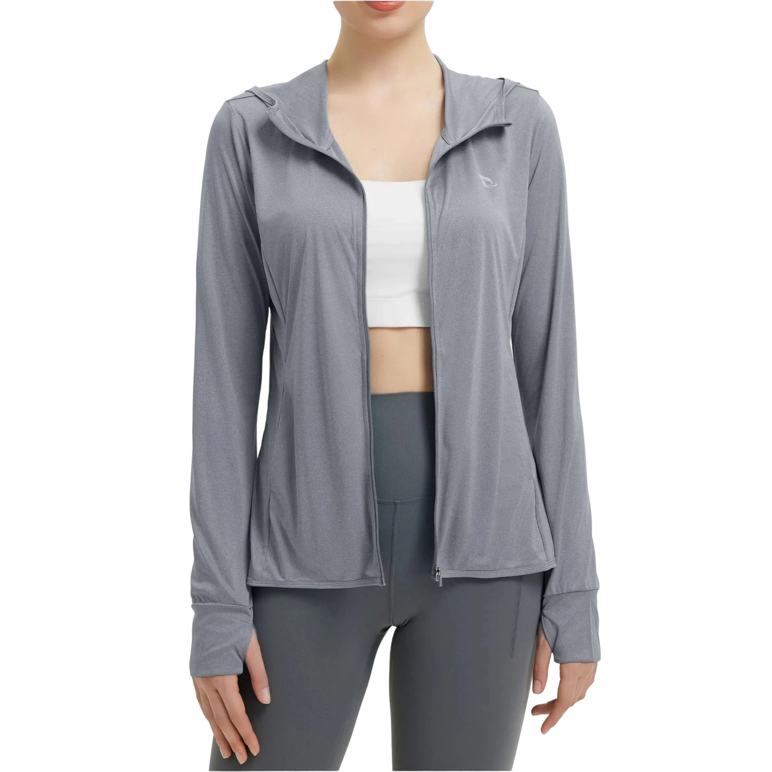 Women's UPF50+ Hoodie Sun Protection Shirts Lightweight Breathable SPF Jacket UV Cooling Long Sleeve Summer Outdoor Hiking Gardening Fishing