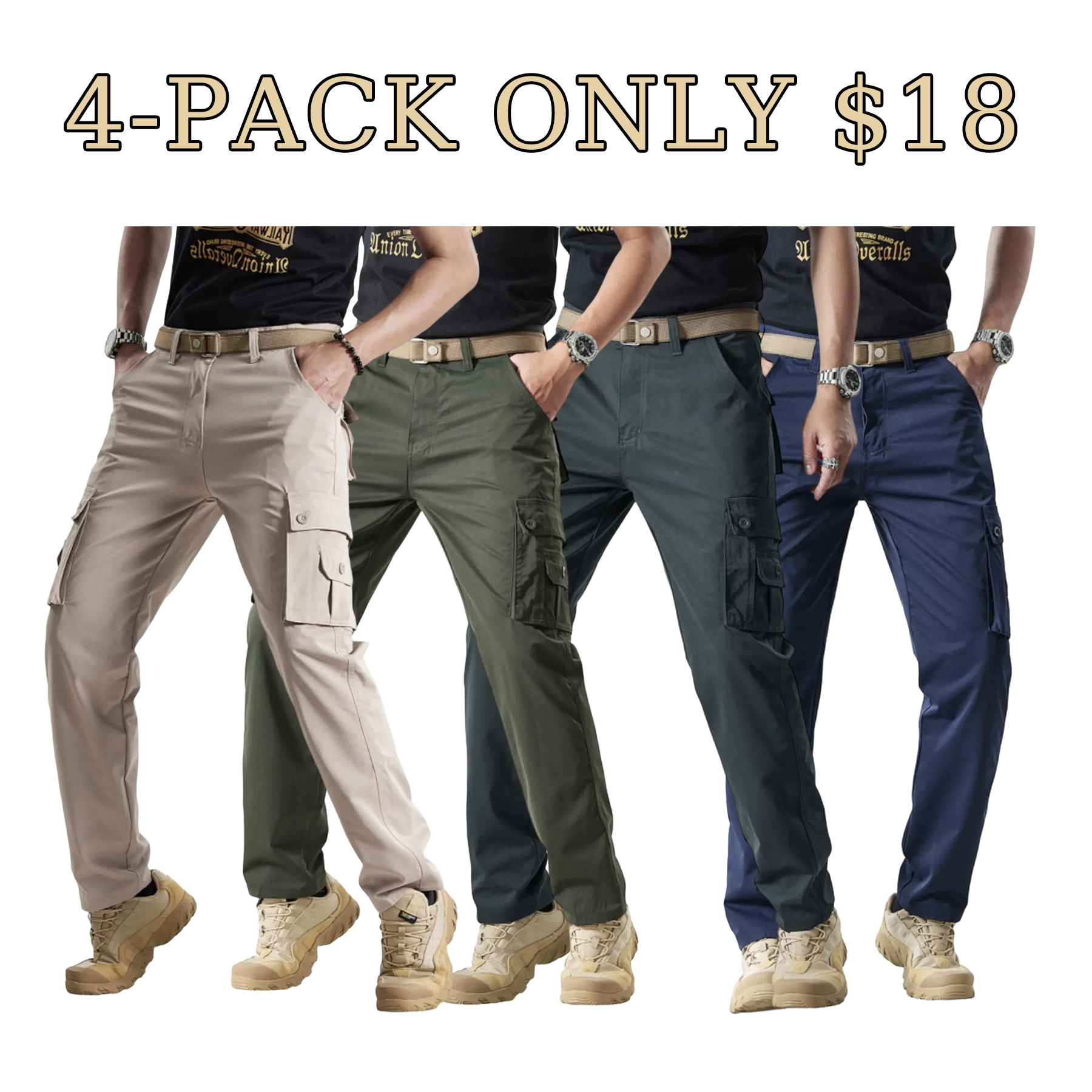Rugged Multi-Pocket Men's Cargo Pants