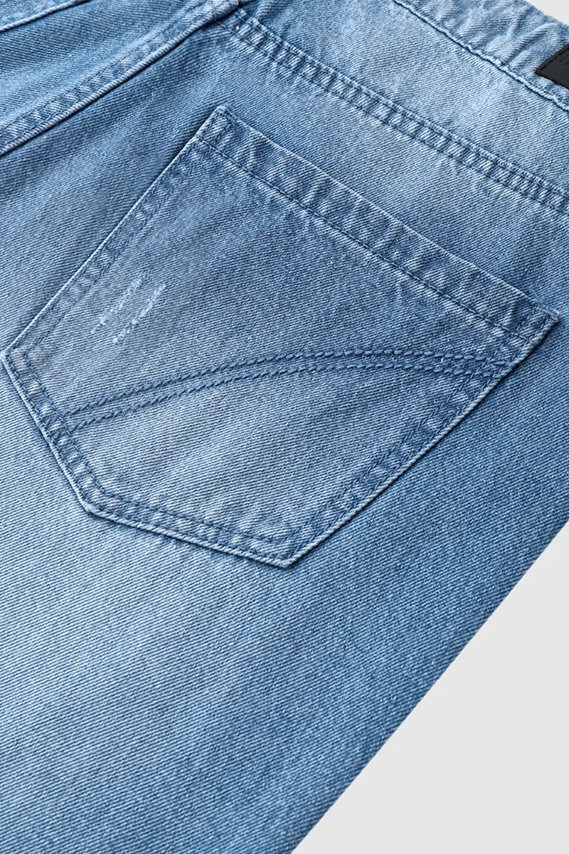 Ripped Button Up Low Waist Jeans