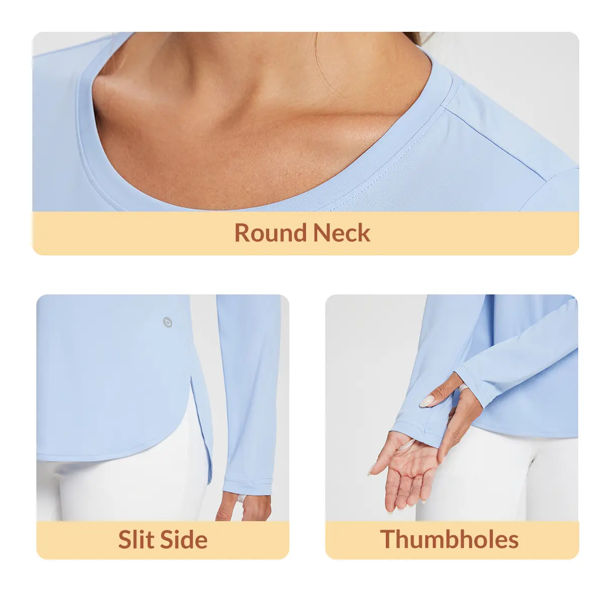 Women's Sun Shirts UPF 50+ Long Sleeve Hiking Tops Lightweight Quick Dry UV Protection Outdoor Clothing Workout Rash Guard Hiking Fishing Beach