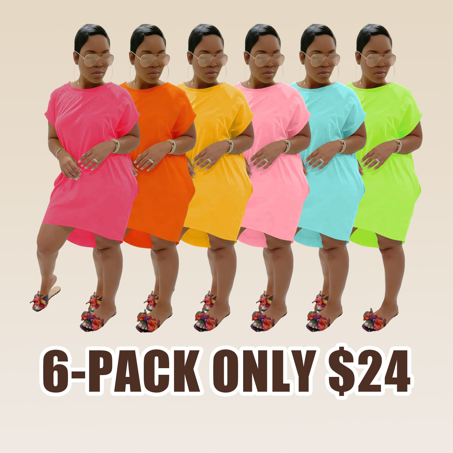 Women's Short Sleeve T-Shirt Dress, Stretchy Bodycon Midi Dress with Curved Hem and Side Pockets，Short Sleeve Crew Neck Bodycon Midi Dress with Pockets，Womens Bodycon Midi Dress, Casual Wear