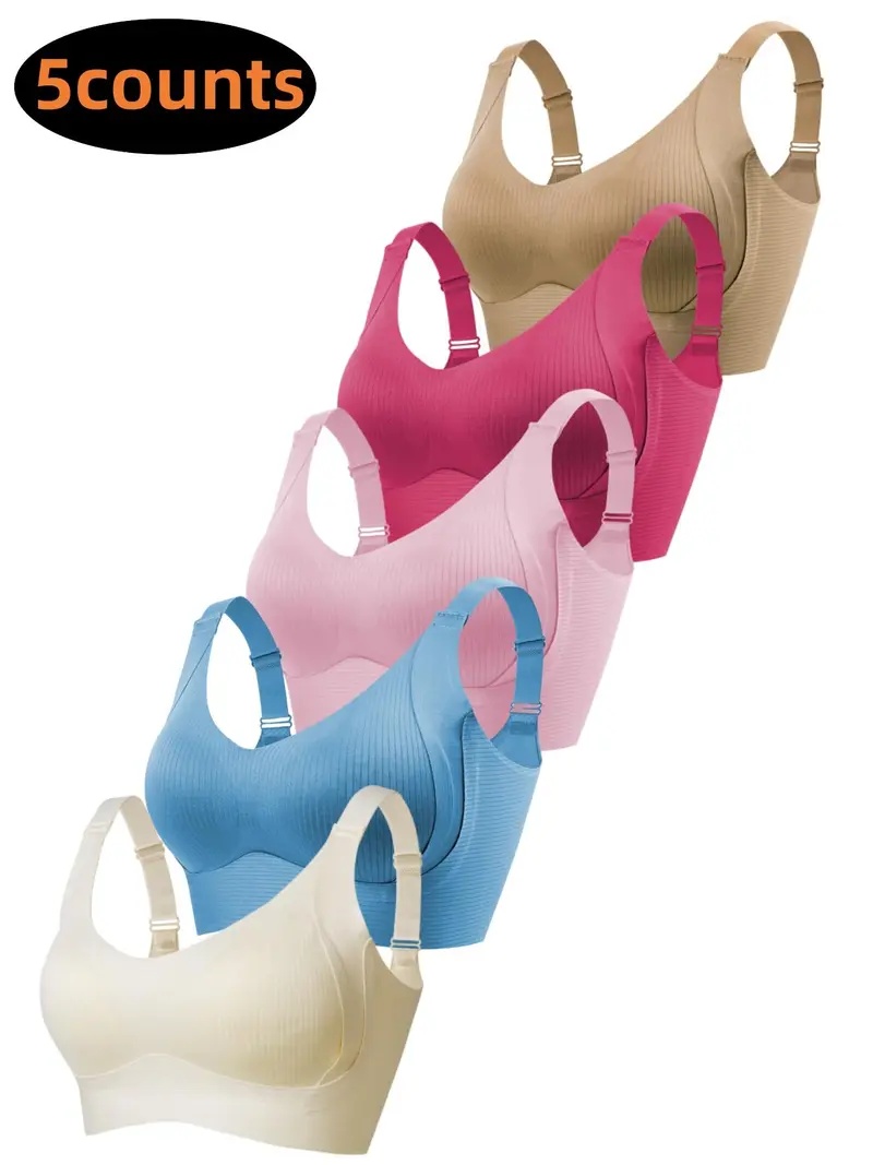 Women's Solid Wireless Bra