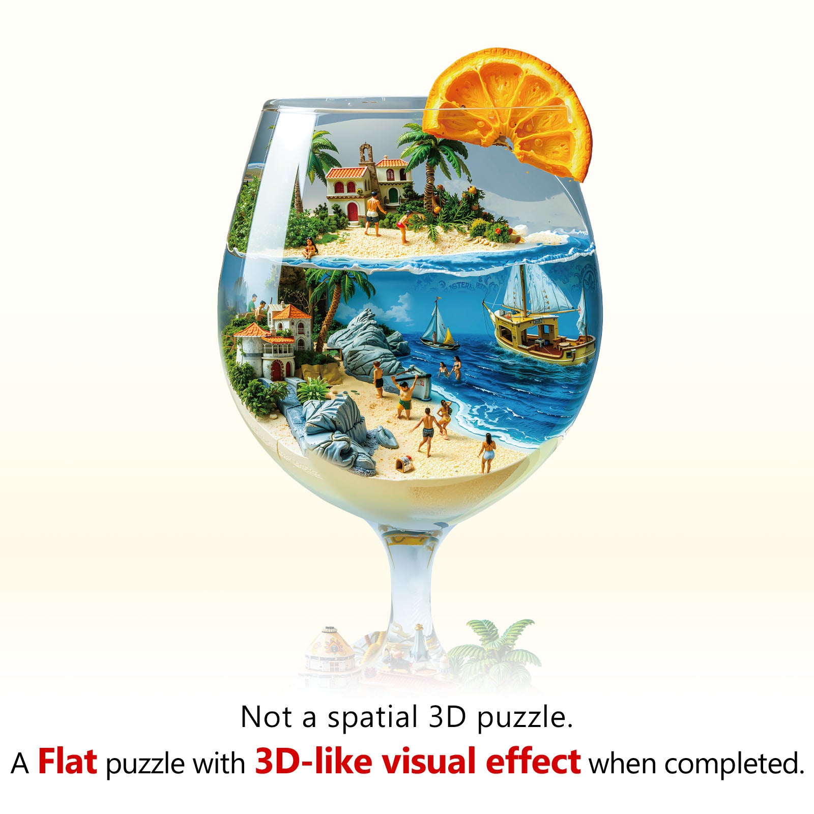 Blue Holiday Wooden Jigsaw Puzzle