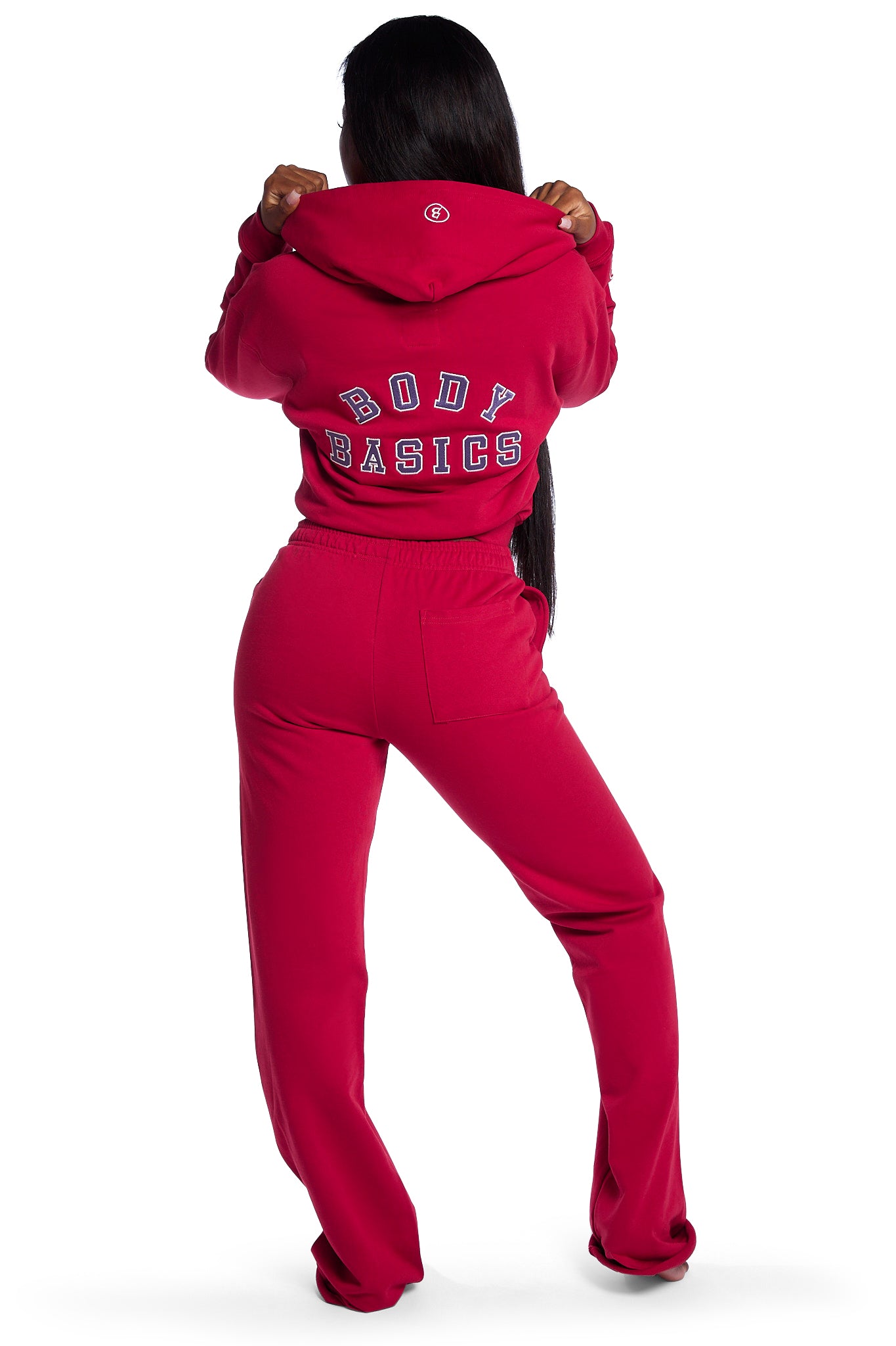 BODY UNIVERSITY HOODIE 2.0 (CHERRY RED/PURPLE)