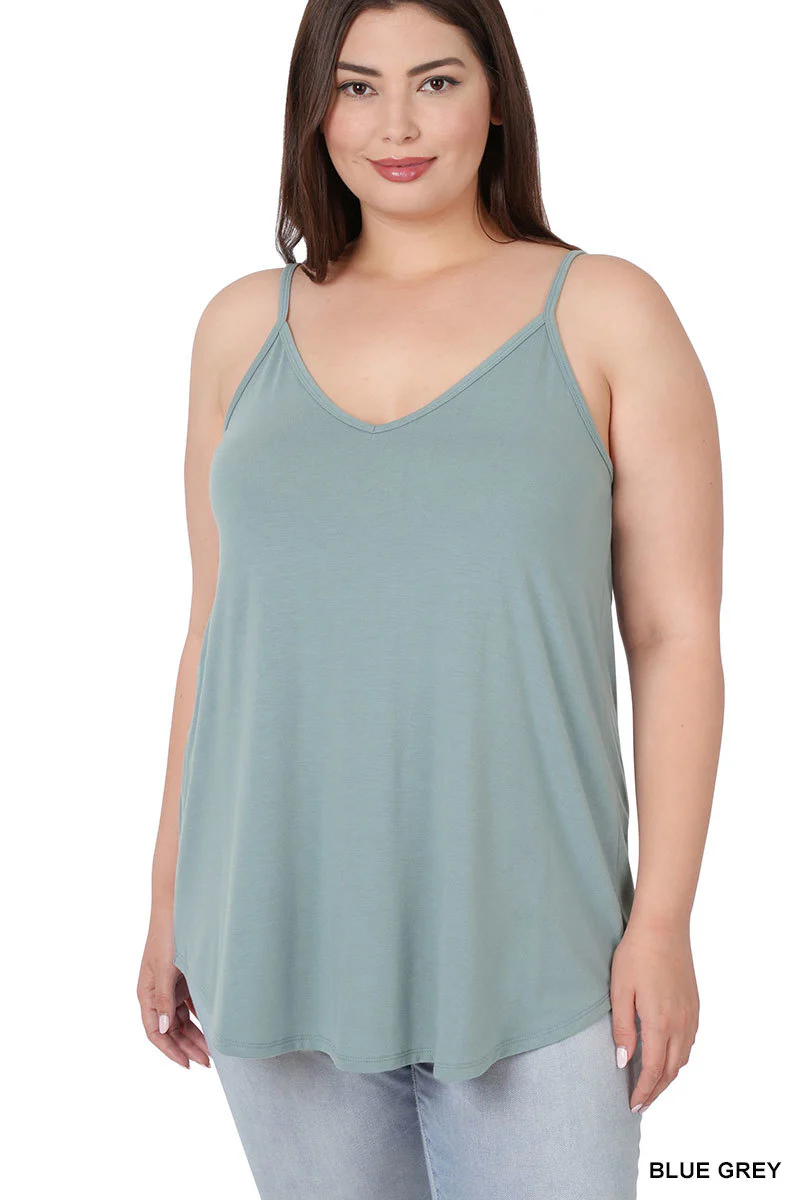 Plus Size Reversible Spaghetti Strap Cami