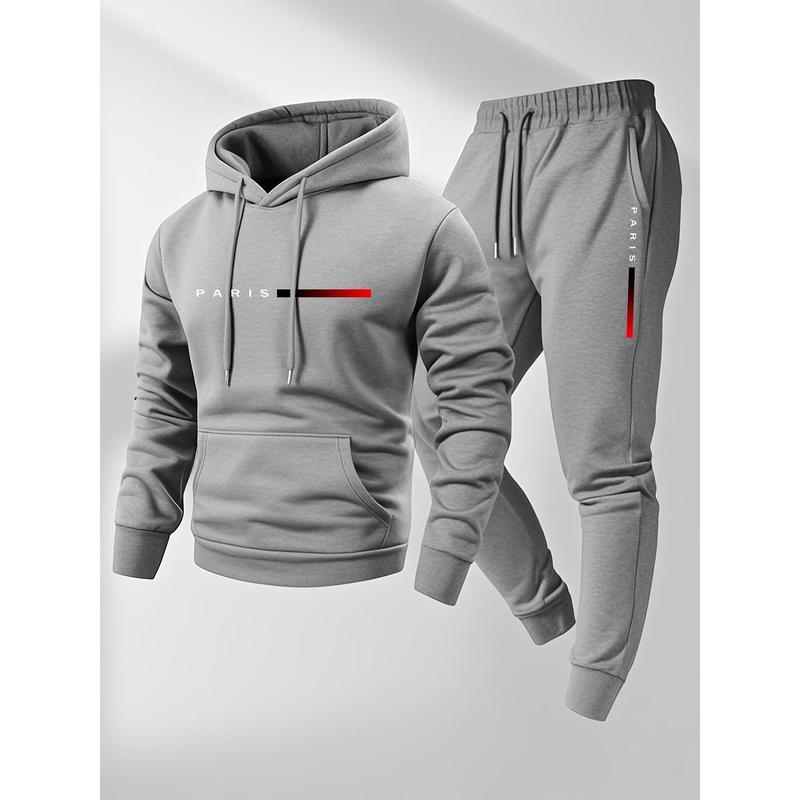Men’s Hoodie & Sweatpants Set – Casual Tracksuit for Fall & Winter