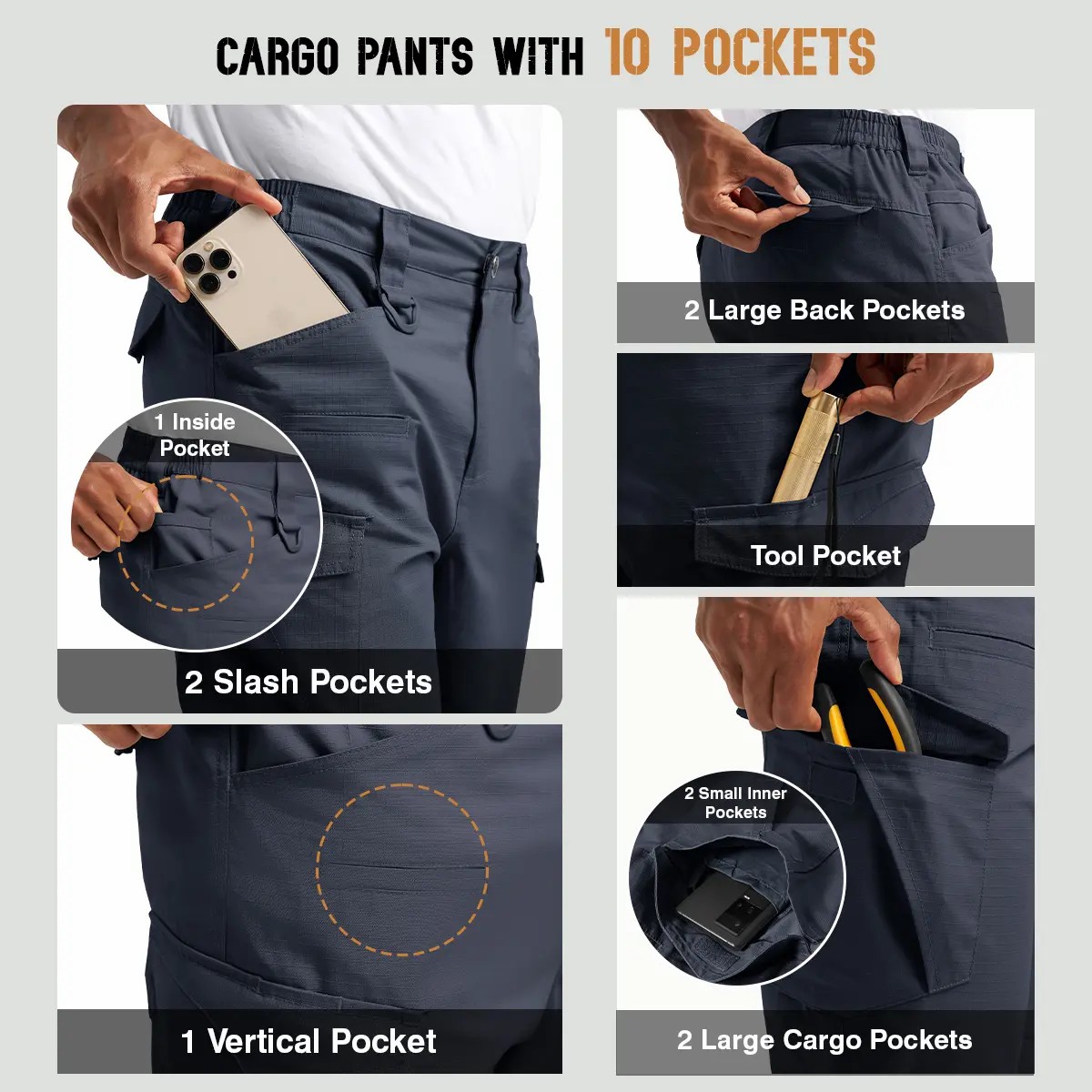 🔥FREE SHIPPING!Men’s Tactical Cargo Work Pants