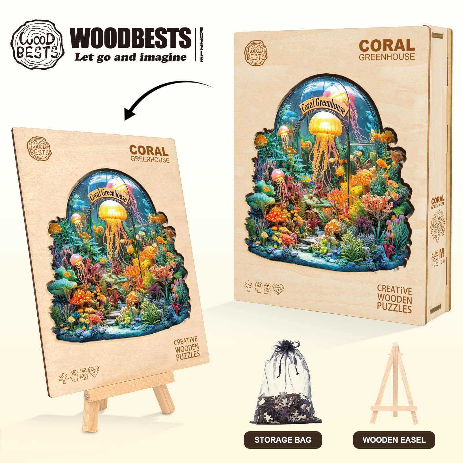 Coral greenhouse Wooden Jigsaw Puzzle