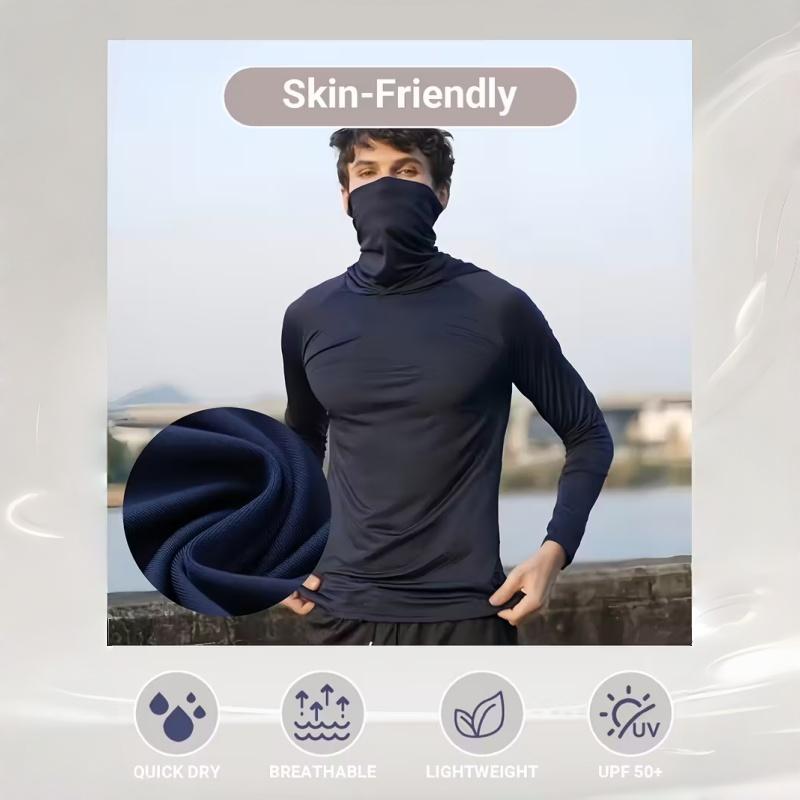 📌📌6-Piece Men's Casual Hoodie Pullovers UPF Sun Protection Soft Breathable