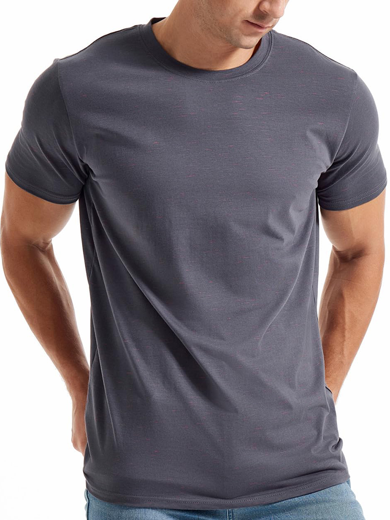 Men's Colorful Knitted Short Sleeve T-Shirt
