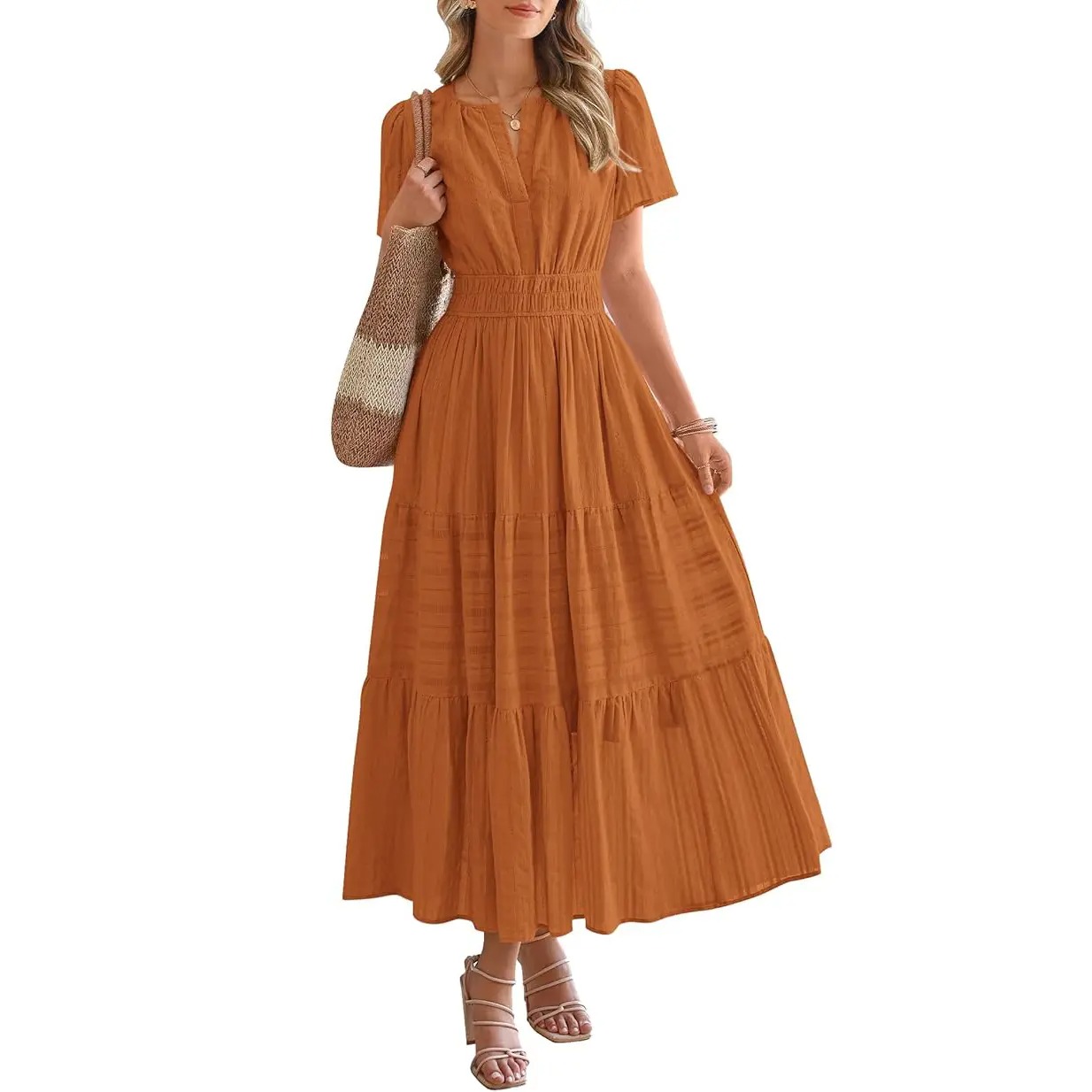 🔥Easter Sale!Women’s Lightweight Boho Maxi Dress with Pockets