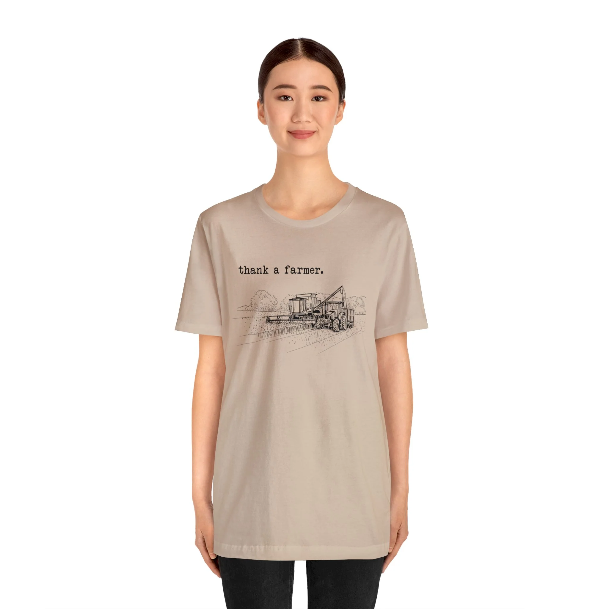 Thank a Farmer Unisex Jersey Short Sleeve Tee