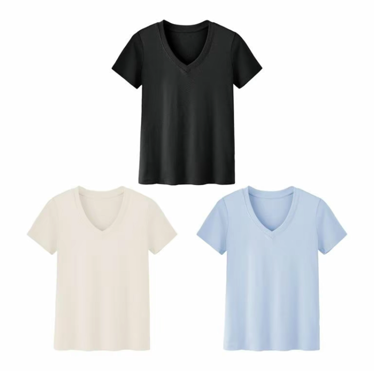 Women's Plus Size V-Neck T-Shirts –Casual Summer Tops